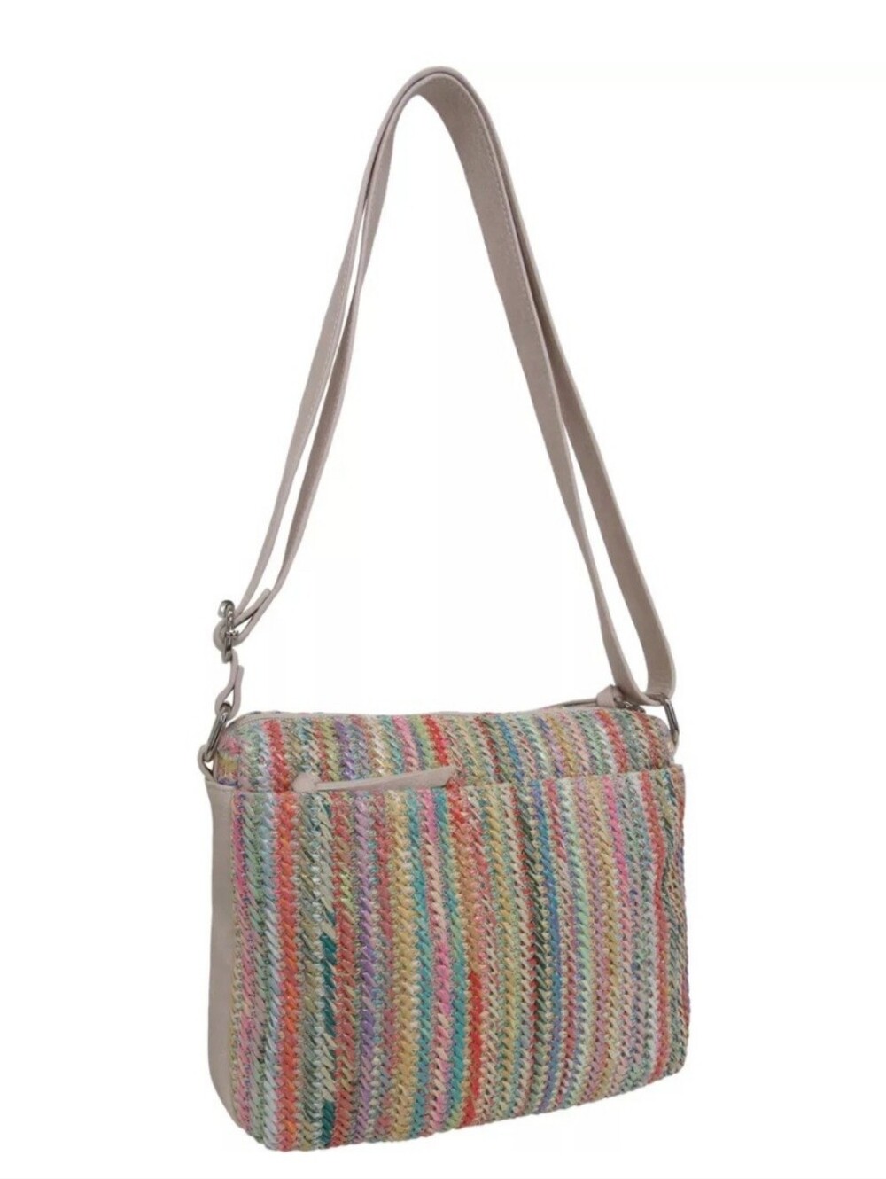 Bueno Of California Straw Top Zip Shoulderbag and Crossbody - Picture 6 of 7